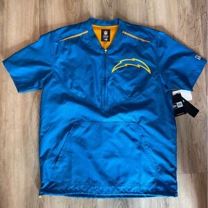NFL chargers Blue and Yellow Windbreaker